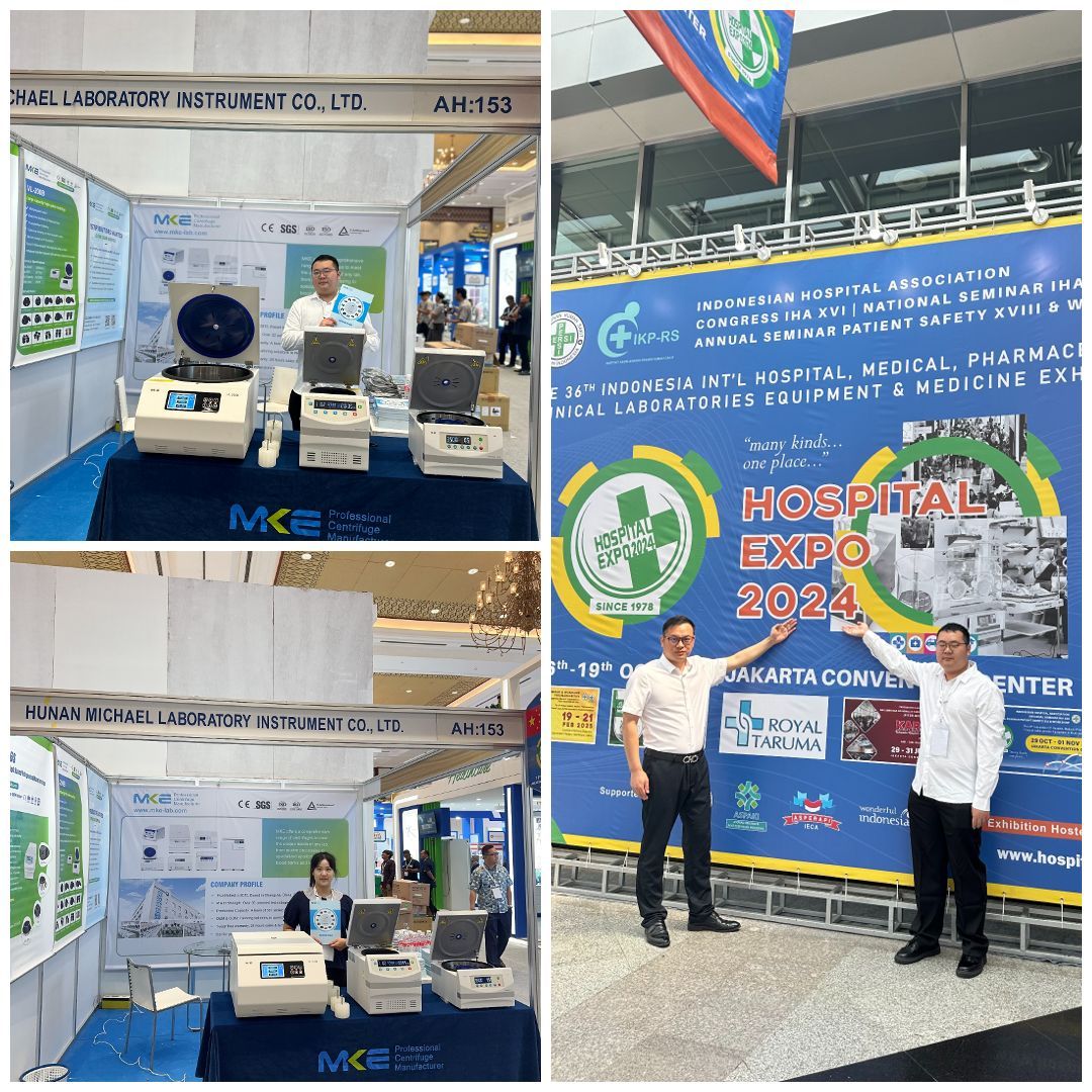 MKE LAB in Indonesia Hospital Expo 2024: උසස් කේන්ද්‍රාපසාරී විසඳුම් ප්‍රදර්ශනය කිරීම 1